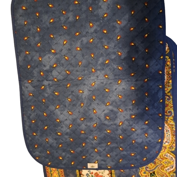 MARAT AVIGNON FRANCE quilted placemats FLORAL country shabby chic set 4 14x19 - Picture 5 of 9